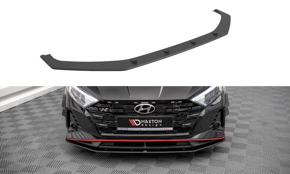 Image of Street Pro Front Splitter Hyundai I20 N MK3 Red Line