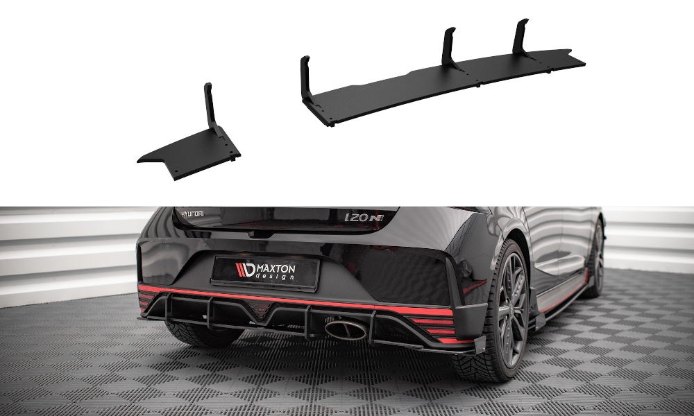 Image of Street Pro Rear Diffuser Hyundai I20 N MK3 Red Line