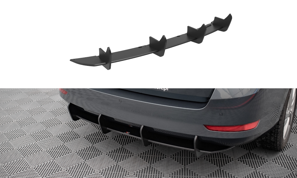 Image of Street Pro Diffuser Skoda Fabia Combi MK3 Facelift Red Line