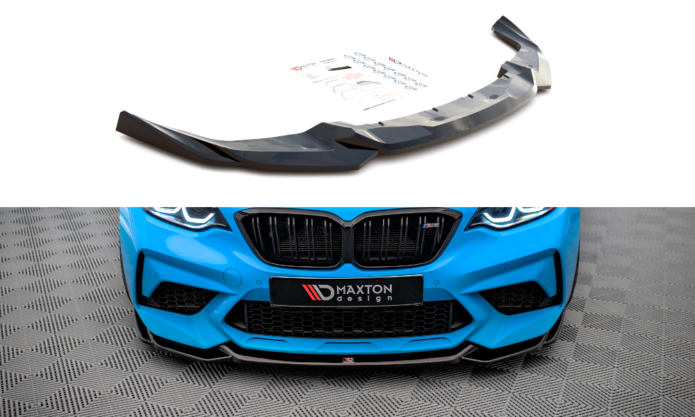 Image of Front Splitter V.1 BMW M2 Competition F87 - Gloss Black