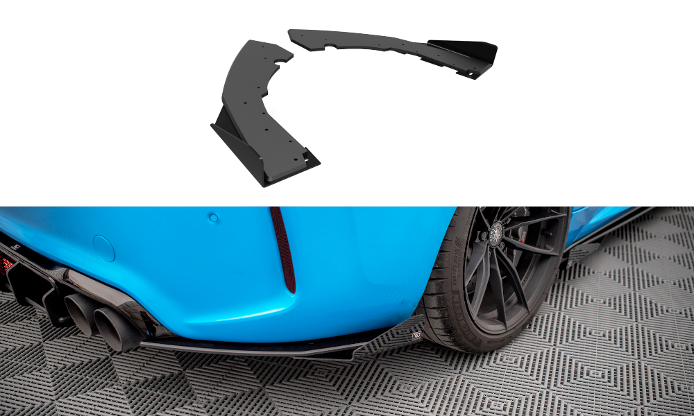 Image of Street Pro Rear Side Splitters + Flaps BMW M2 F87-GB V2