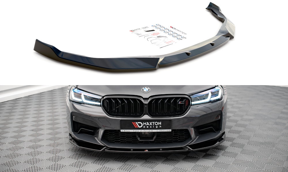 Image of Front Splitter V.1 BMW M5 F90 Facelift - Gloss Black