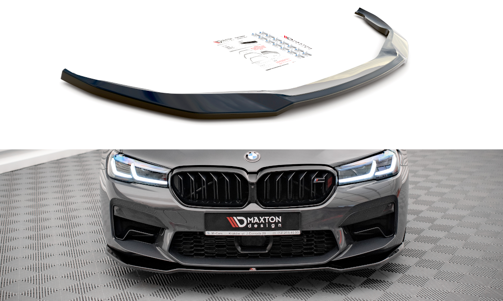 Image of Front Splitter V.2 BMW M5 F90 Facelift - Gloss Black