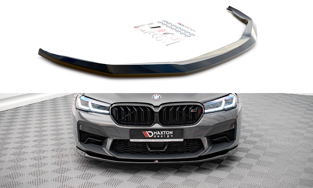 Image of Front Splitter V.3 BMW M5 F90 Facelift - Gloss Black