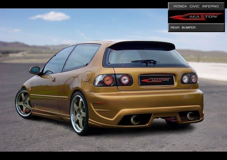 Image of Rear Bumper Honda Civic V HB Inferno - Not Primed