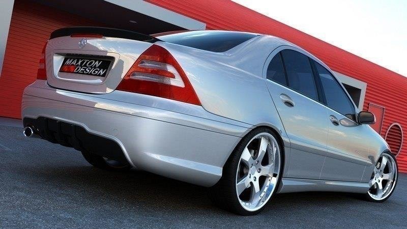 Image of Rear Bumper Mercedes C W203 AMG 204 Look> - Not Primed