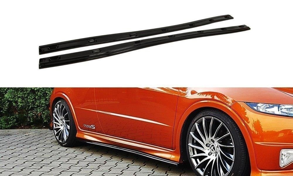 Image of Sideskirts diffusers Honda Civic VIII Type S/R-GB