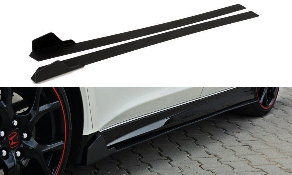 Image of Racing Side Skirts Diffusers Honda Civic Ix Type R