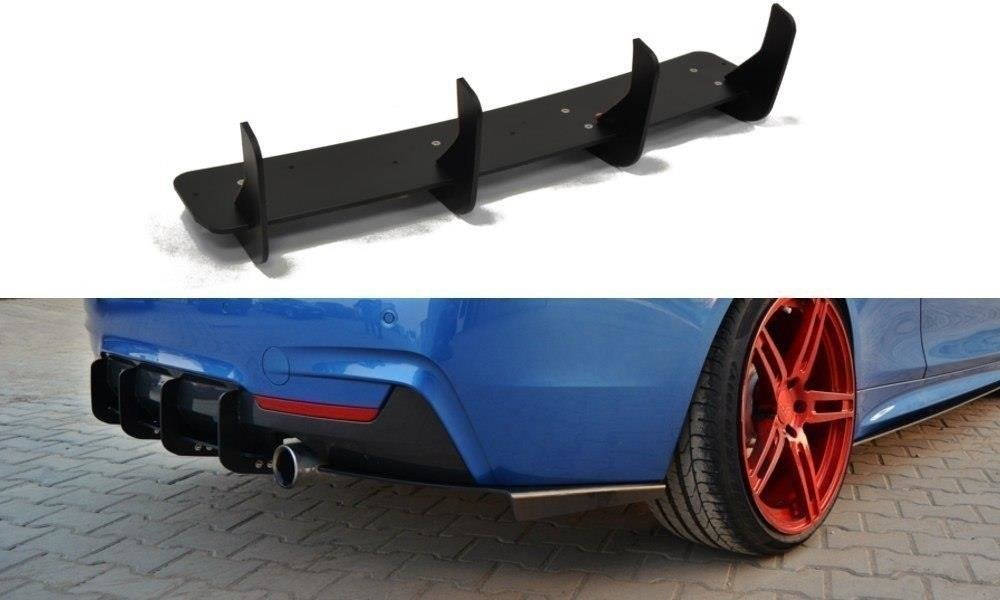 Image of Rear Diffuser & Rear Side Splitters For BMW 4 F32 M-Pack