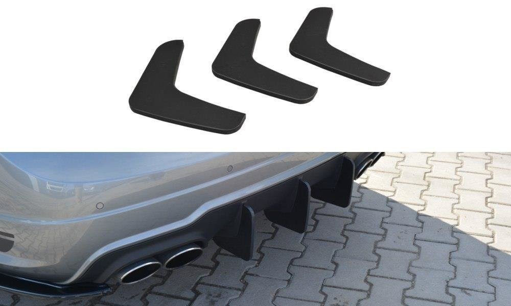 Image of Rear Diffuser V.1 Mercedes C W204 AMG-Line (Facelift)-Black