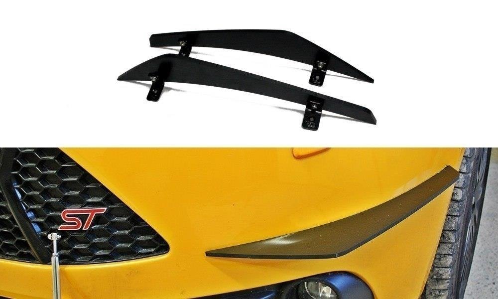 Image of Canards (Front Bumper Wings) Ford Focus ST MK3