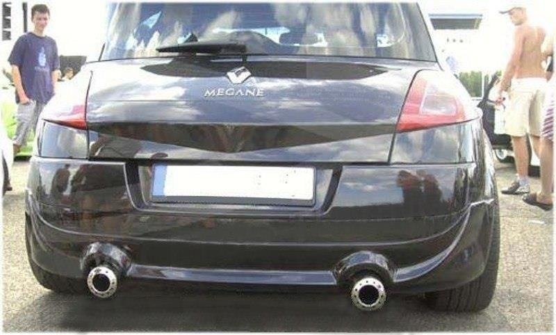 Image of Rear Bumper Extension Renault Megane Ii Phase 1 Hatchback-T