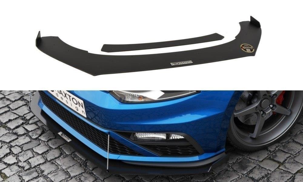 Image of Front Racing Splitter VW Polo MK5 GTi Facelift (With Wings)