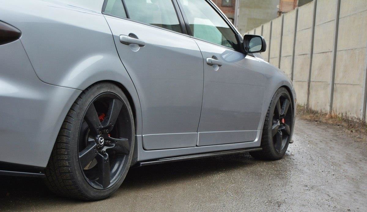 Image of Side Skirts Diffusers Mazda 6 MK1 MPS - Gloss Black