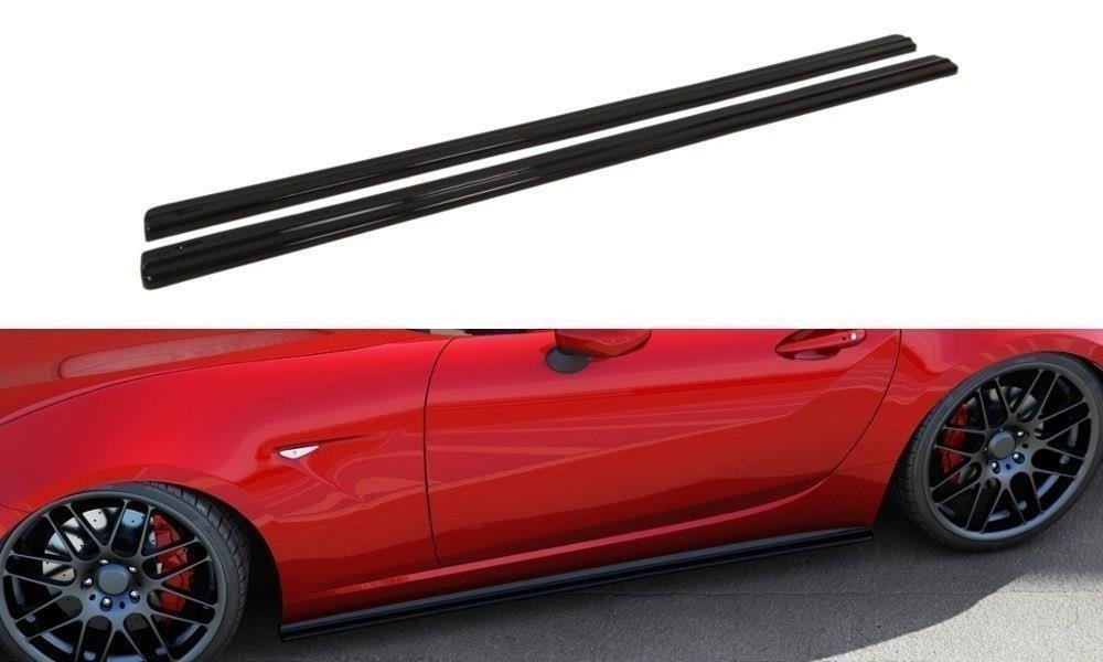 Image of Side Skirts Diffusers Mazda Mx-5 Iv - Gloss Black