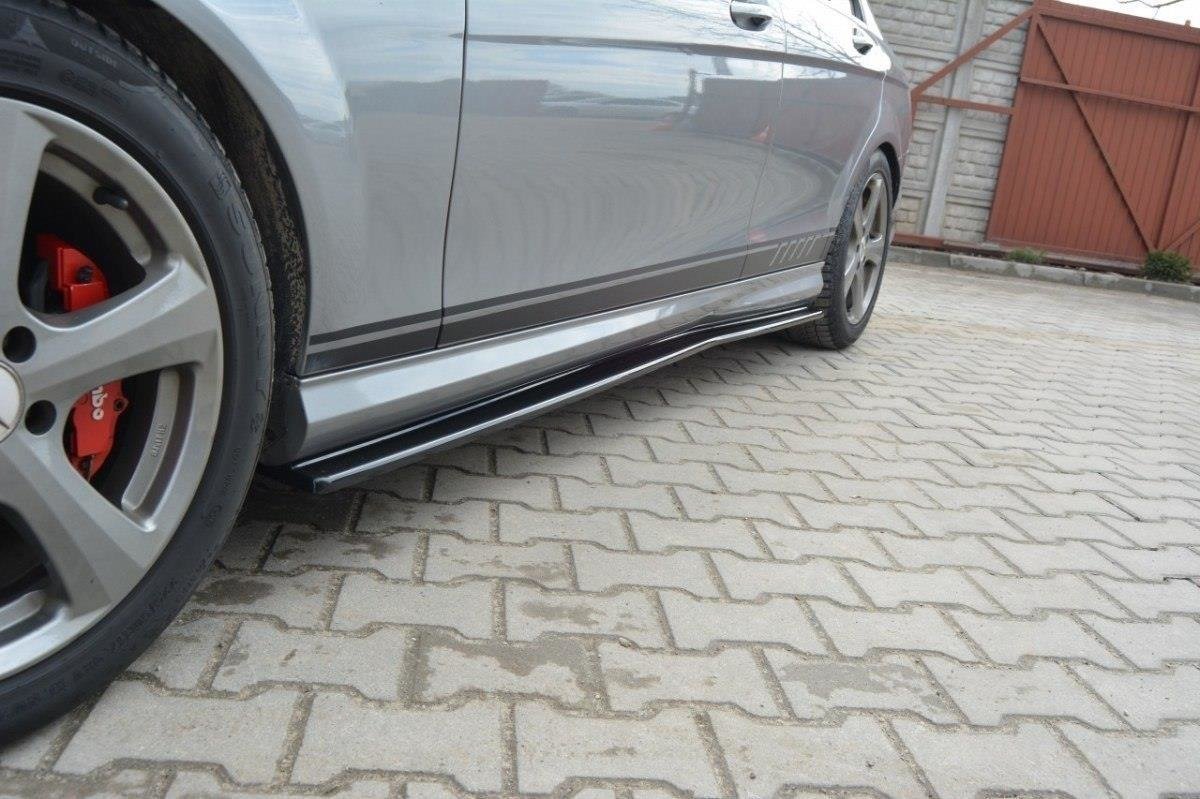 Image of Side Skirts Diffusers Mercedes C W204 AMG-Line (Preface)-GB
