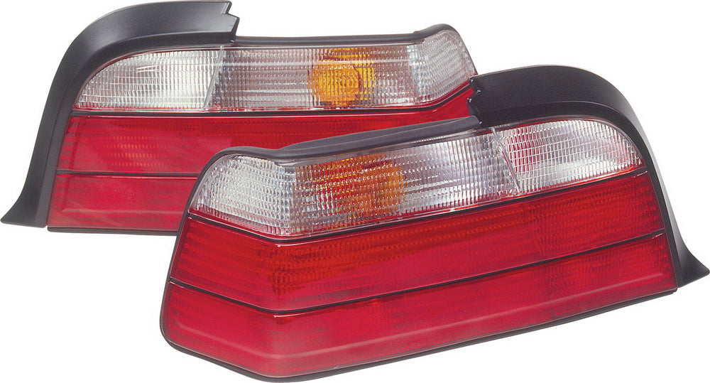 BMW-3-E36-Sedan-1/91-4/98-Clear/Red-Taillights