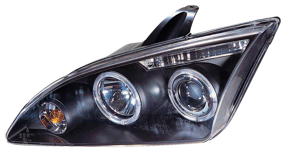 Image of Ford Focus II 05+ Black Angeleye Headlights