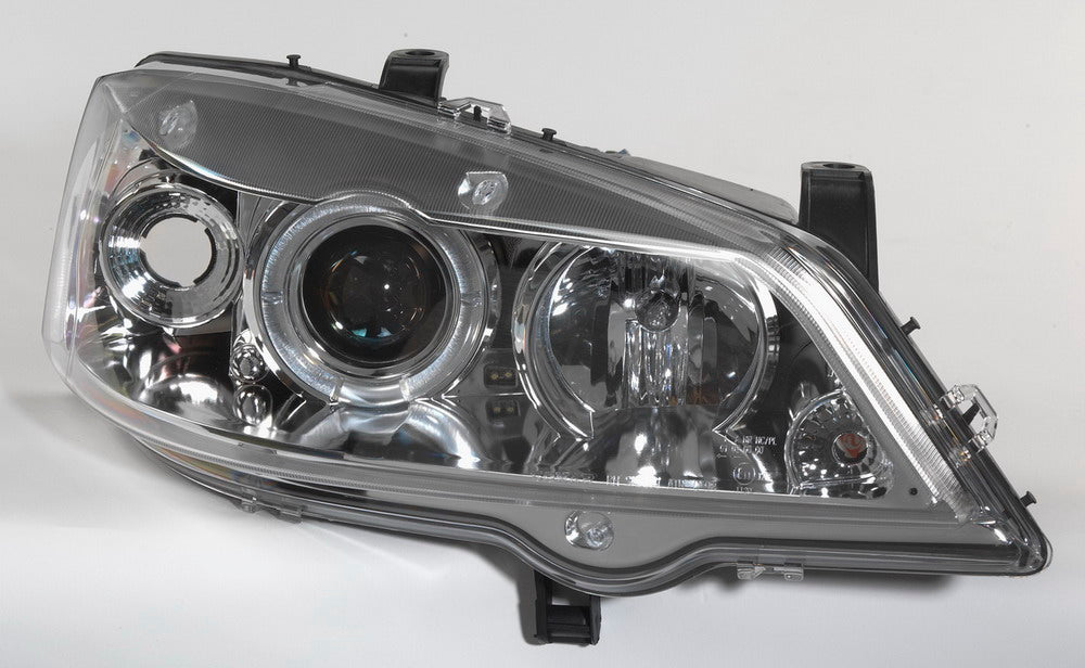 Image of Opel Astra G 98-03 Chrome Angeleye Headlights V1