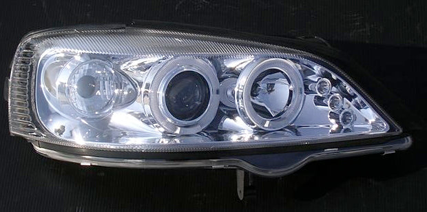 Image of Opel Astra G 98-03 Chrome Angeleye Headlights V2