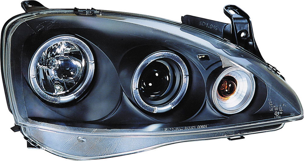 Image of Opel Corsa C 3/5D 01-04 Black Angeleye Headlights