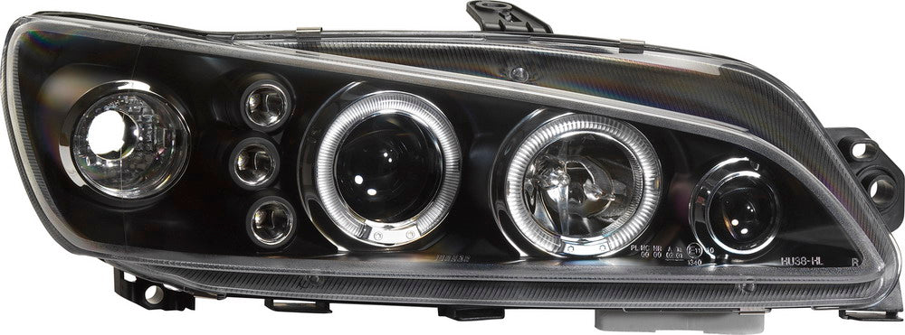 Image of Peugeot 306 97-99 Black Angeleye Headlights