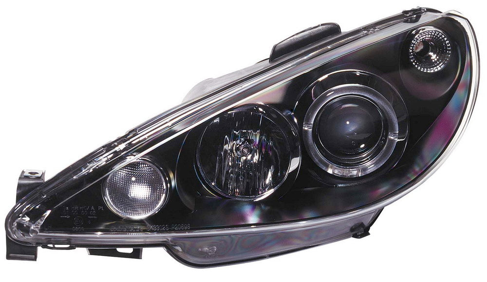 Image of Peugeot 206 99-02 Angeleye excl. Gti Black Headlights