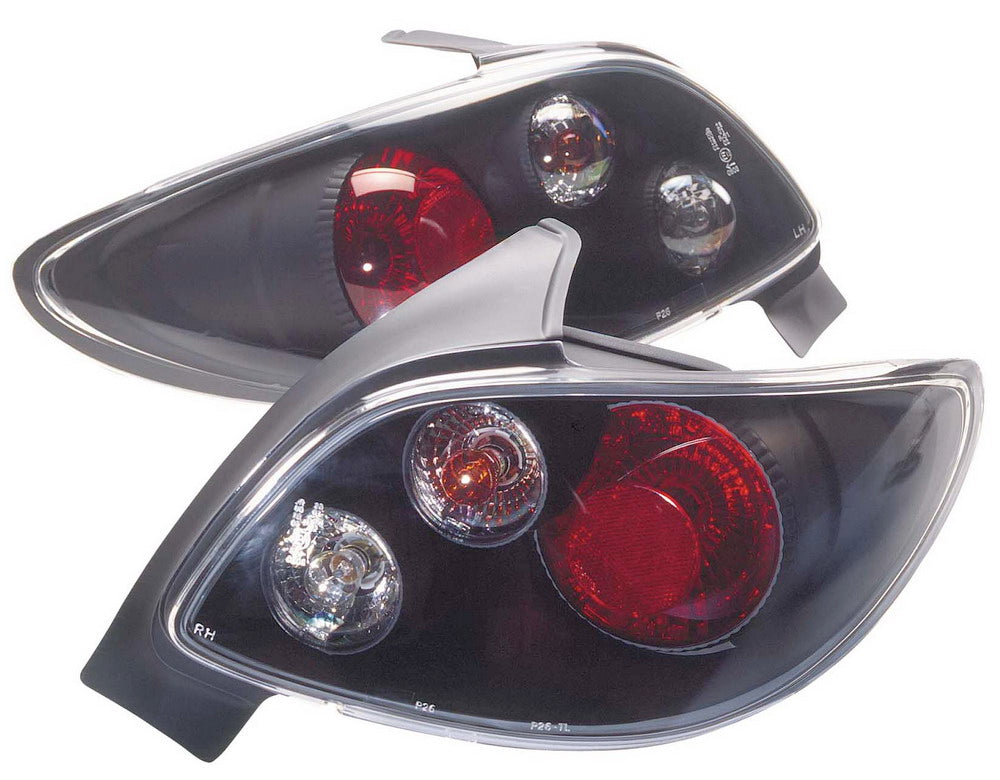 Image of Peugeot 206 2/4D Black Taillights