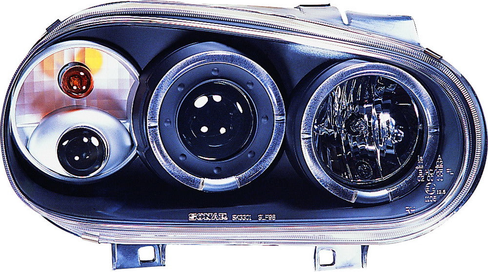 Image of VW Golf IV 97-03 Black Angeleye/Foglights Headlights