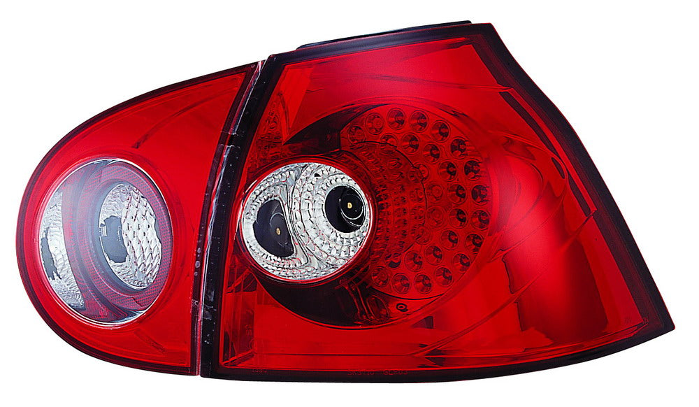 Image of VW Golf V 03+ Rood/Clear LED-achterlichten