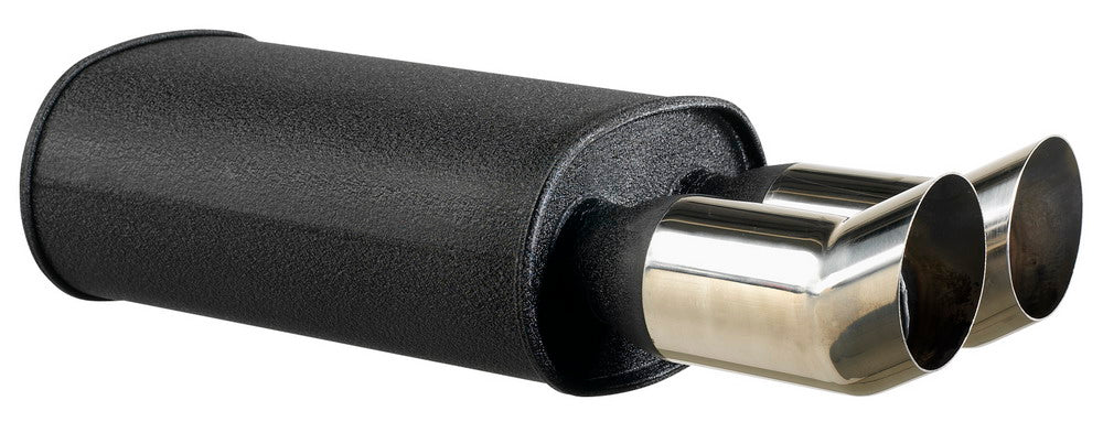 Image of Universal Black Rear Muffler 2x76mm DTM [TX]