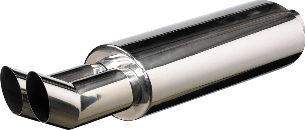 Image of Universal Stainless Steel Muffler 2x76mm DTM [TX]