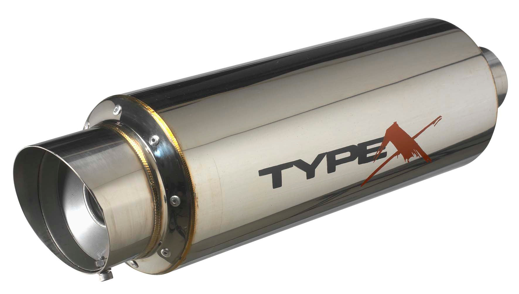 Image of Universal Stainless Steel Muffler Apexi Style 5.5 Inch [TX]