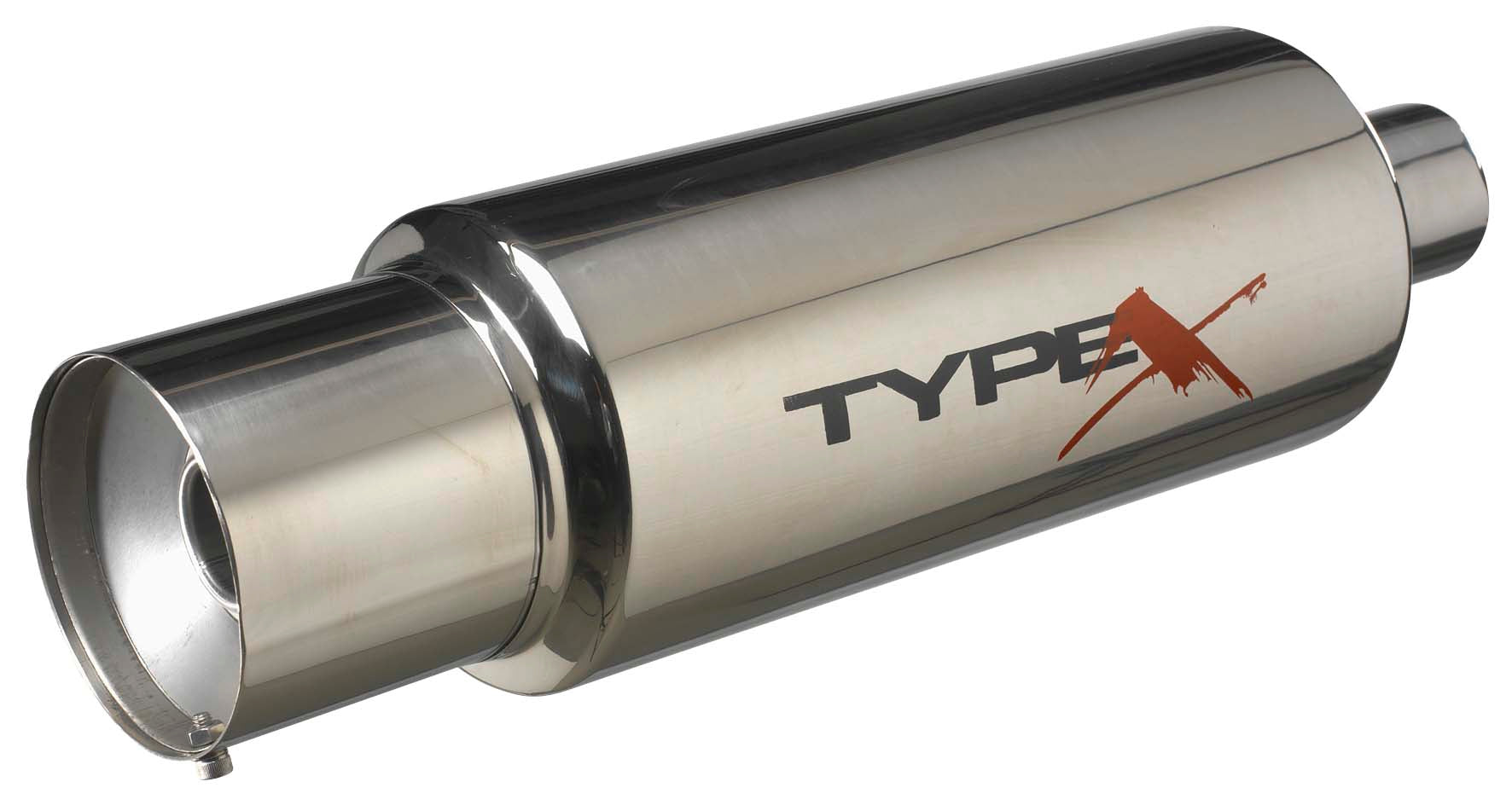 Image of Universal Stainless Steel Muffler Bomb Style 6 Inch [TX]