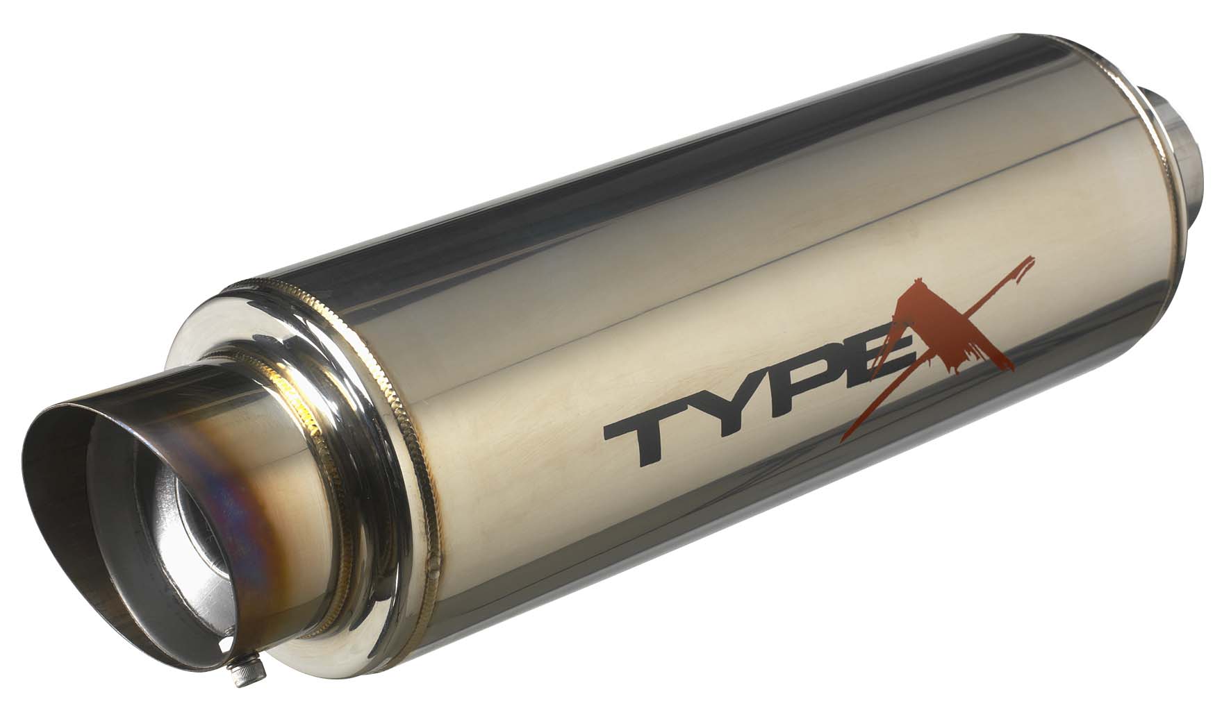 Image of Universal Stainless Steel Muffler Apexi Titanium Tip [TX]