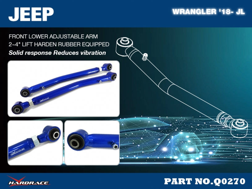 Hardrace-Front-Lower-Adjustable-Arm-Part-Nr-Q0270