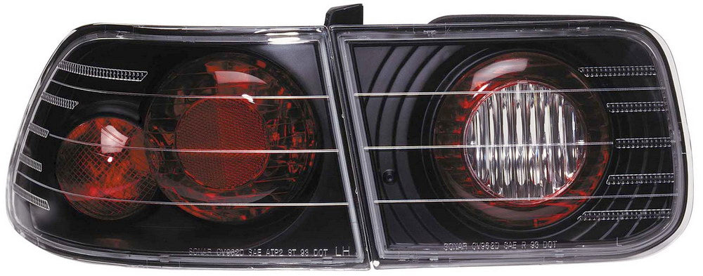 Image of Honda Civic 96-00 2D Zwart G3 Achterlichten