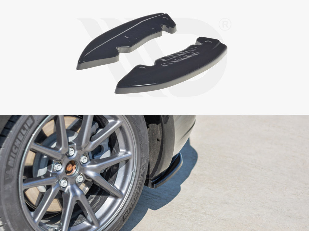 Image of Tesla Model 3 2017+ Achterzijsplitters Glanzend Zwart Maxton