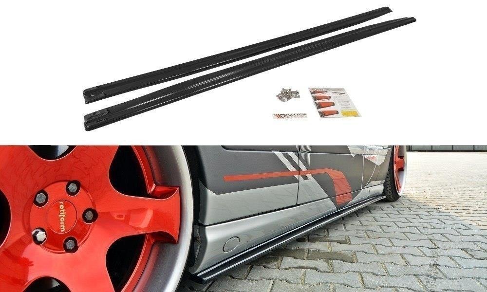 Image of Side Skirts Diffusers Mercedes Cl-CLass C215 - Gloss Black