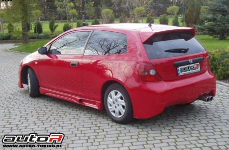 Image of Honda Civic 01-06 3D Sideskirts DB9 [AUTEUR]