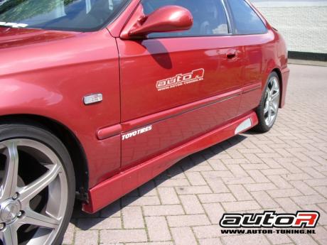 Image of Honda Civic 96-00 Sideskirts Racing [AUTEUR]