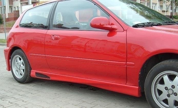 Image of Side Skirts 1 Civic V HB - Primed