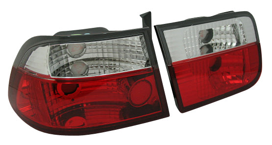 Image of Honda Civic 96-00 2D rood/helder G4 achterlichten