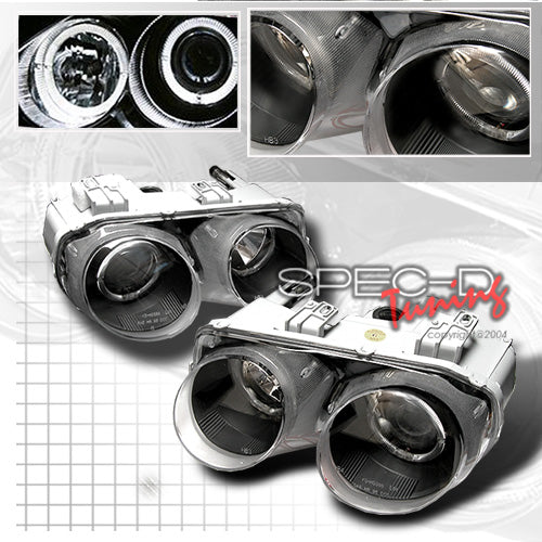 Image of Honda Integra 98-01 Black Angeleye Projector G6 Headlights