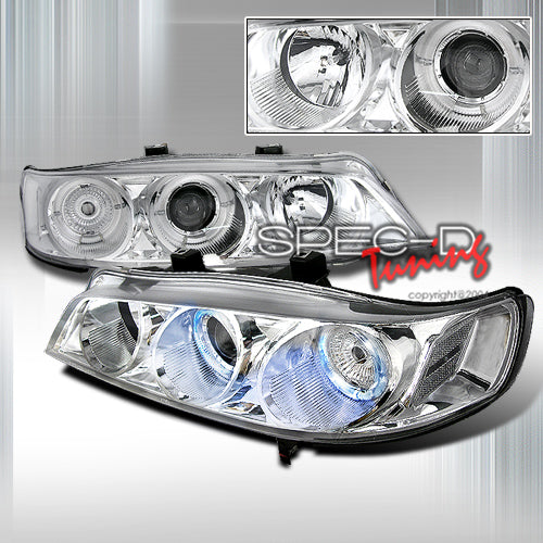 Image of Honda Accord 94-97 2D Proj. Headlights Chrome [SR]