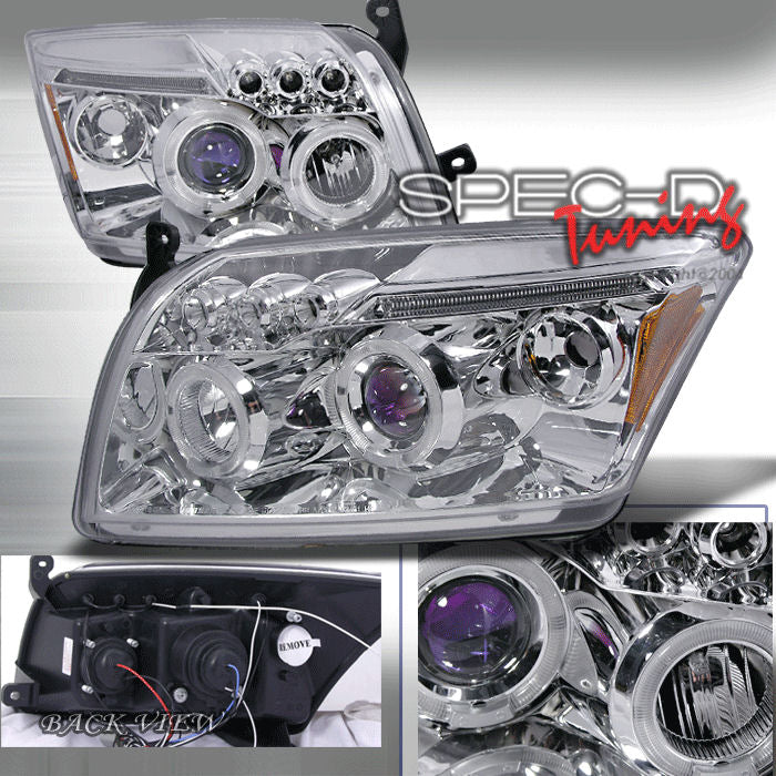Image of Dodge Caliber 06+ Halo Projector Headlights Chrome [SR]