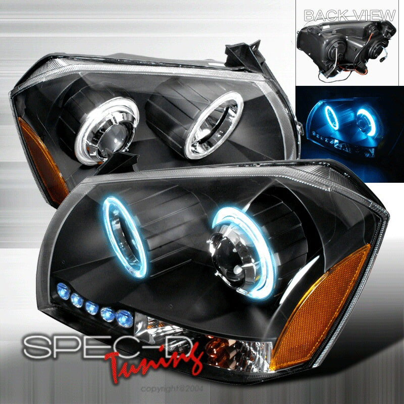 Image of Dodge Magnum 05-07 Projector Headlights Black V1 LED [KS]