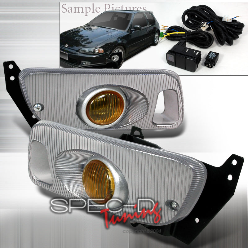 Image of Honda Civic 92-95 2/3D Oem Foglights Yellow