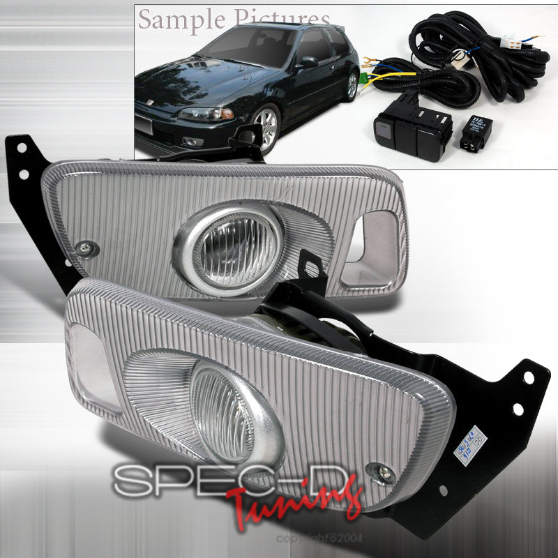 Image of Honda Civic 92-95 2/3D Oem Foglights Clear