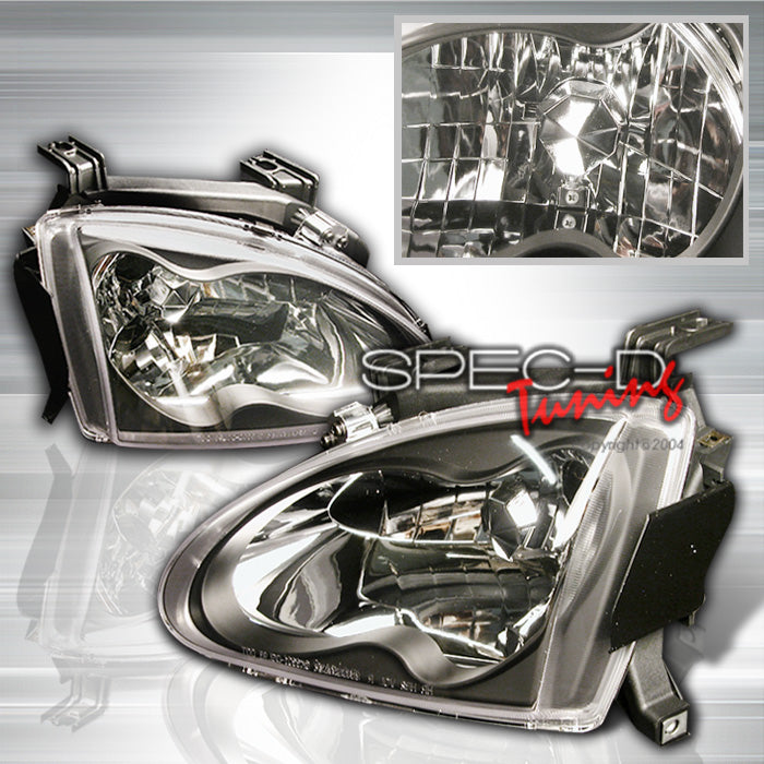 Image of Honda Delsol 92-97 Headlights Black [SR]
